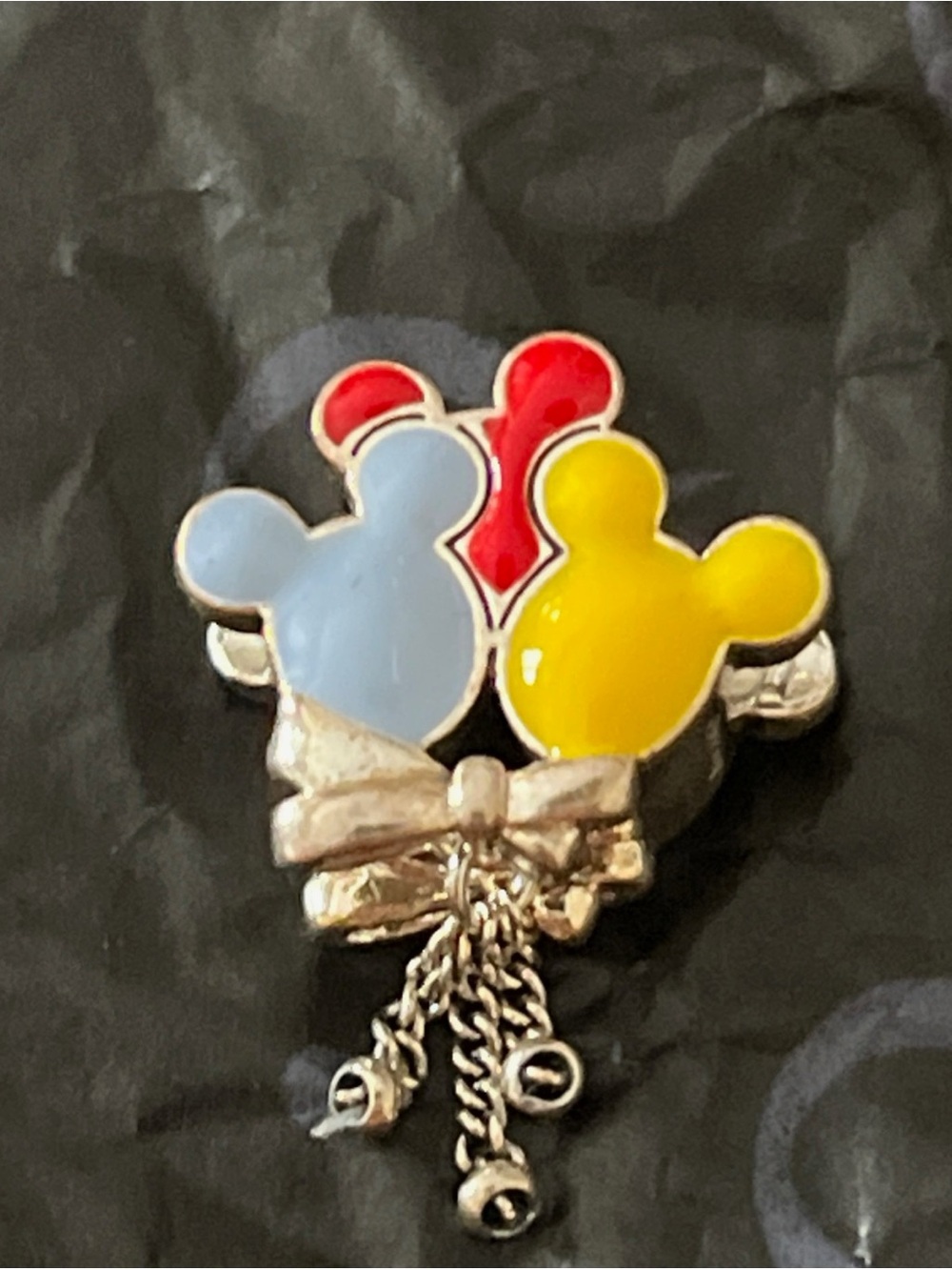 Pandora Disney balloons Enamel Mickey bead with orig pkg